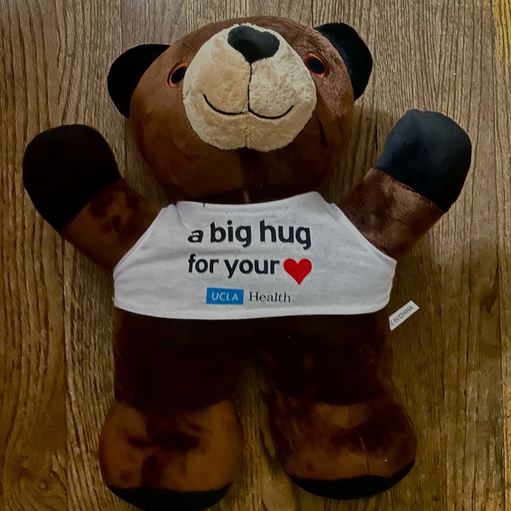 NWOT UCLA Brown Plush Bear with White Shirt